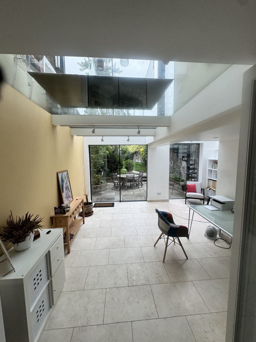 Glazed rear extension